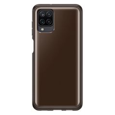 Чехол (клип-кейс) Samsung Soft Clear Cover, для Samsung Galaxy A12, черный [ef-qa125tbegru] (1448164)