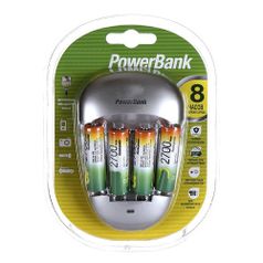 AA Аккумулятор + зарядное устройство GP PowerBank PowerBankPB27GS270/100, 4 шт. 2700мAч (1420887)