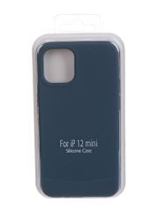 Чехол Krutoff для APPLE iPhone 12 Mini Silicone Case Gray Blue 11137 (805575)