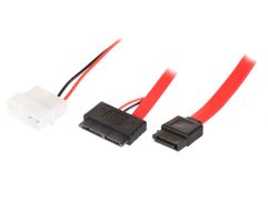 Аксессуар GCR Micro SATA 16pin-SATAII 7pin-Molex 4pin GC-ST307 (127297)