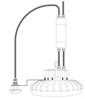 LED Светодиодный подвесной светильник HB21-100. 100Вт. 15000лм. 5000К. IP66. (1722)