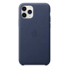 Чехол (клип-кейс) Apple Leather Case, для Apple iPhone 11 Pro Max, синий [mx0g2zm/a] (1179062)
