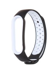 Aксессуар Ремешок Red Line для Xiaomi Mi Band 6 Silicone Black-White УТ000025168 (848243)