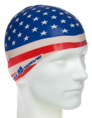 Силиконовая шапочка для плавания USA (10015365)