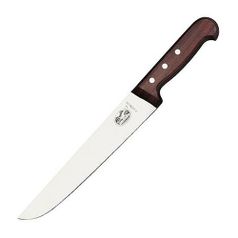 Нож кухонный Victorinox Rosewood (5.5200.26) стальной разделочный для мяса лезв.260мм прямая заточка (1434760)