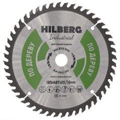 Диск пильный по дереву 185 мм серия Hilberg Industrial 185*48Т*20/16 мм HW186