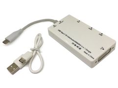 Цифровой конвертер Espada USB Type-C 3.1 to VGA/HDMI/DVI/3.5 jack EtyC4in1 (659622)
