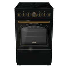 Электрическая плита Gorenje ECS5250CLB, закаленное стекло, без крышки, черный (1552400)