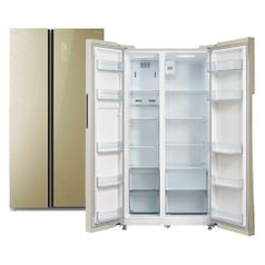 Холодильник Бирюса SBS 587 GG, двухкамерный, бежевый (1379072)