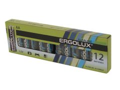 Батарейка AA - Ergolux Alkaline LR6 BP-12 (12 штук) (164586)