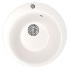 Кухонная мойка MIXLINE ML-GM13, искусственный камень, 49.5см х 49.5см, белый [525091] (1446487)