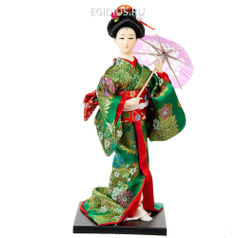 Фигурка декоративная "Японка в кимоно" 10*10*24,5см. (4вида) (31297)