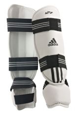 ADITSP02 Защита голень+стопа  /кожзам/ ADIDAS   р XL белая (893)