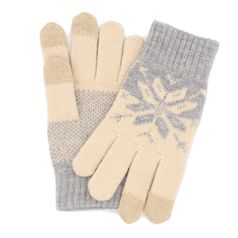 Теплые перчатки для сенсорных дисплеев Xiaomi Mi Wool Screen Touch Gloves Woman р.UNI Beige (364825)