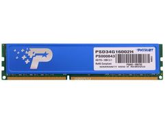 Модуль памяти Patriot Memory PSD34G16002H DDR3 DIMM 1600Mhz PC3-12800 CL11 - 4Gb (595444)
