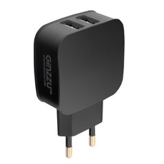 Зарядное устройство Ginzzu 2xUSB 2.1A Black GA-3008B (441312)