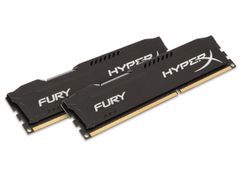 Модуль памяти HyperX Fury Black Series PC3-12800 DIMM DDR3 1600MHz CL10 - 8Gb KIT (2x4Gb) HX316C10FBK2/8 (196870)