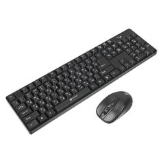 Комплект (клавиатура+мышь) Oklick 210M, USB, беспроводной, черный (612841)