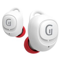 Гарнитура Groher EarPods i50, Bluetooth, вкладыши, белый/красный (1387091)