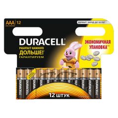 AAA Батарейка Duracell Basic LR03-12BL MN2400, 12 шт. (632939)