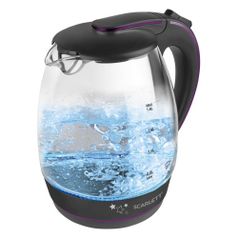 Чайник электрический SCARLETT SC-EK27G59, 2200Вт, черный и фиолетовый (1120579)