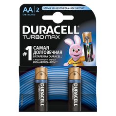 AA Батарейка DURACELL Turbo MAX LR6-2BL, 2 шт. (513800)