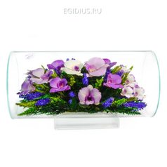 Цветы в стекле: Композиция из орхидей (арт. TJO3) (51192)