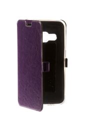 Аксессуар Чехол CaseGuru для Samsung Galaxy J1 2016 Magnetic Case Glossy Purple 101044 (498609)