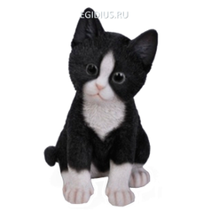 Фигура декоративная садовая"Котёнок чёрно-белый", L14W12H20см. (25634)