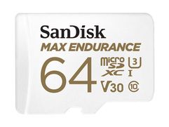 Карта памяти 64Gb - SanDisk microSD Max Endurance Class 10 UHS-I SDSQQVR-064G-GN6IA (741024)