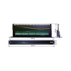 Патч-панель Lanmaster (TWT-PP25TEL45) 19" 1U 25xRJ-12 UTP (790128)