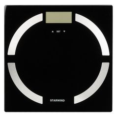 Напольные весы STARWIND SSP6051, до 180кг, цвет: черный (1111804)
