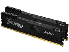 Модуль памяти Kingston Fury Beast Black DDR4 DIMM 3200MHz PC-25600 CL16 - 32Gb Kit (2x16Gb) KF432C16BBK2/32 (873145)