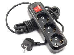 Удлинитель Lux У3-ЕВК-05 3 Sockets 5m Black (847538)