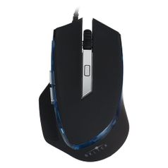 Мышь Oklick 715G, игровая, оптическая, проводная, USB, черный и серебристый [sm-8512(6d)] (754785)