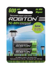 Аккумулятор AA - Robiton SOLAR 600MHAA-2 13905 BL2 (2 штуки) (349024)