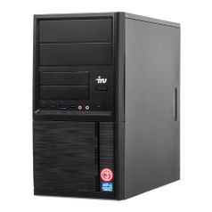 Компьютер IRU Office 313, Intel Core i3 7100, DDR4 4Гб, 1Тб, Intel HD Graphics 630, Free DOS, черный [1064245] (1064245)