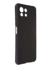 Чехол DF для Xiaomi Mi 11 Lite DF с микрофиброй Silicone Black xiOriginal-21 (847339)