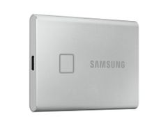 Твердотельный накопитель Samsung External SSD 1Tb T7 Touch PCIe USB3.2/Type-C Silver MU-PC1T0S/WW Выгодный набор + серт. 200Р!!! (850676)
