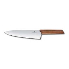 Нож кухонный Victorinox Swiss Modern (6.9010.20G) стальной разделочный лезв.200мм дерево блистер (1185265)