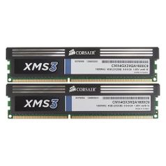 Модуль памяти CORSAIR XMS3 CMX4GX3M2A1600C9 DDR3 - 2x 2Гб 1600, DIMM, Ret (541891)