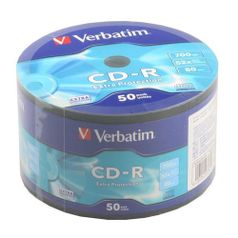 Оптический диск CD-R VERBATIM 700Мб 52x, 50шт., bulk [43787] (393903)