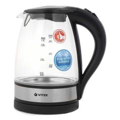 Чайник электрический Vitek VT-7008, 2200Вт, черный (475966)