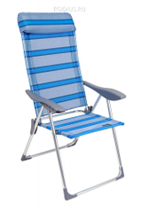 Кресло складное 5 позиций голубой Sunday (51458)