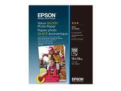 Фотобумага Epson Value Glossy Photo Paper 183g/m2 10x15cm 100 листов C13S400039 (590657)