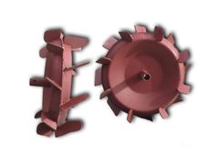 Колесо с грунтозацепами штампованое бункерное для мотоблока Салют, Фаворит (2854)