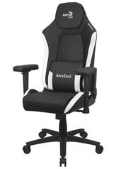 Компьютерное кресло AeroCool Crown Leatherette Black White (878431)