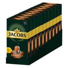 Кофе капсульный JACOBS MONARCH Espresso 7 Classico, капсулы, совместимые с кофемашинами NESPRESSO®, крепость 7, 100 шт [8052287] (1458593)