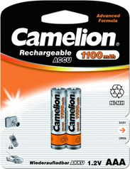 Аккумулятор AAA - Camelion NH-AAA1100BP2 1100 mAh Ni-MH (2 штуки) (112036)