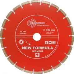 Алмазный диск отрезной 300 мм, посадочное 32 мм, Трио Диамант Сегмент (Segment), серия New Formula. S208. (158961021).